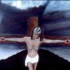 Female Crucifix - Oil on Canvas